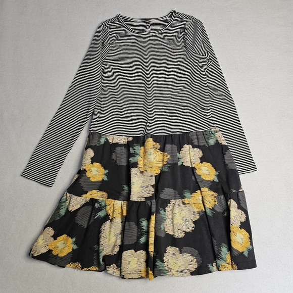 Tea Striped girls Dress size 12 - Picture 1 of 9